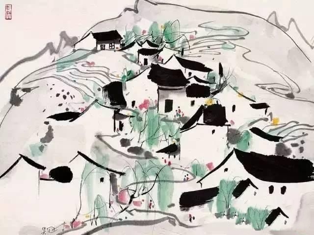吴冠中笔下春天，怎么可以这么美！