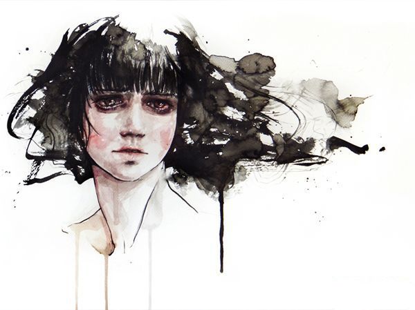 0123水彩画肖像作品