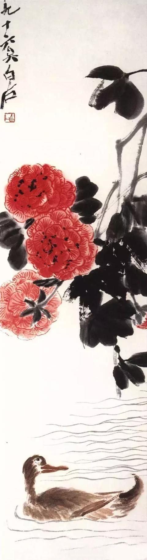 大师笔下芙蓉花，似美人初醉