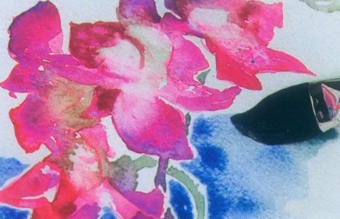如何画花tutorial17水彩图形一步
