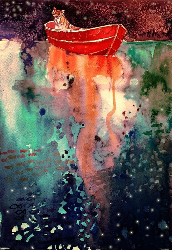 水彩Architectures10波兰艺术家Maja Wronska城市水彩画作品