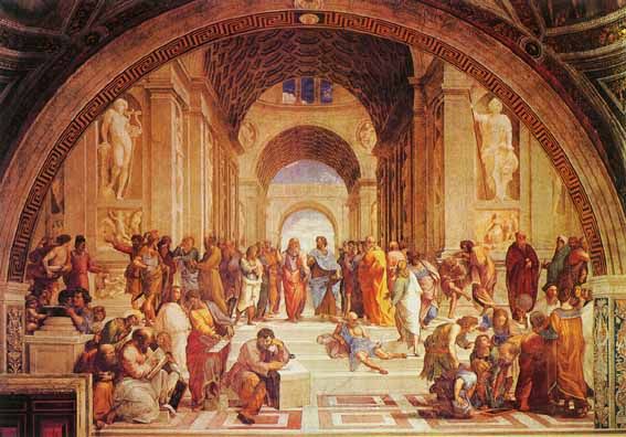 前100幅世界名画（十四）拉斐尔（Raffaello Santi）作品《雅典学院》