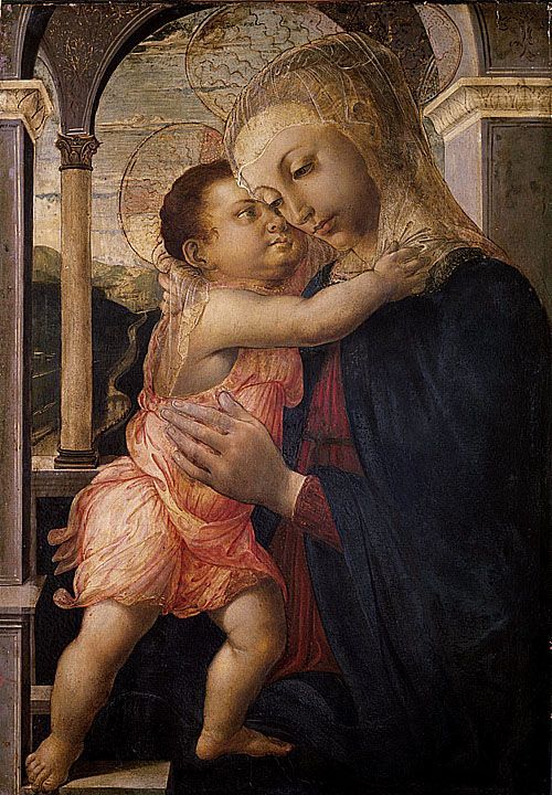 桑德罗·波提切利《圣母与圣婴》作品- 意大利