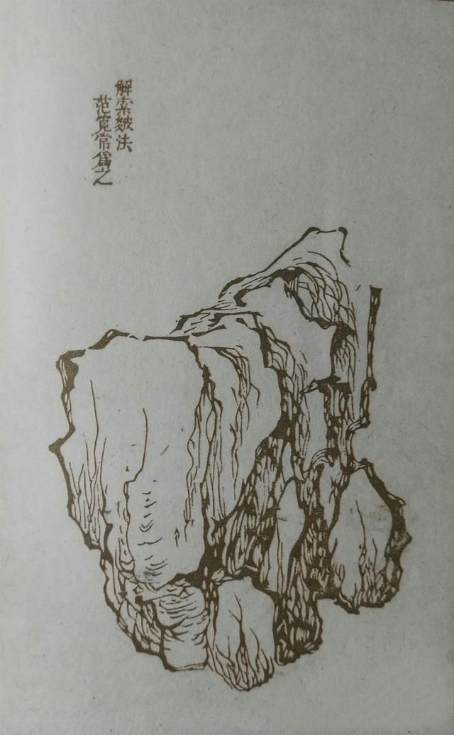 传统中国画画山石技法，48幅比对图外加2500字讲解
