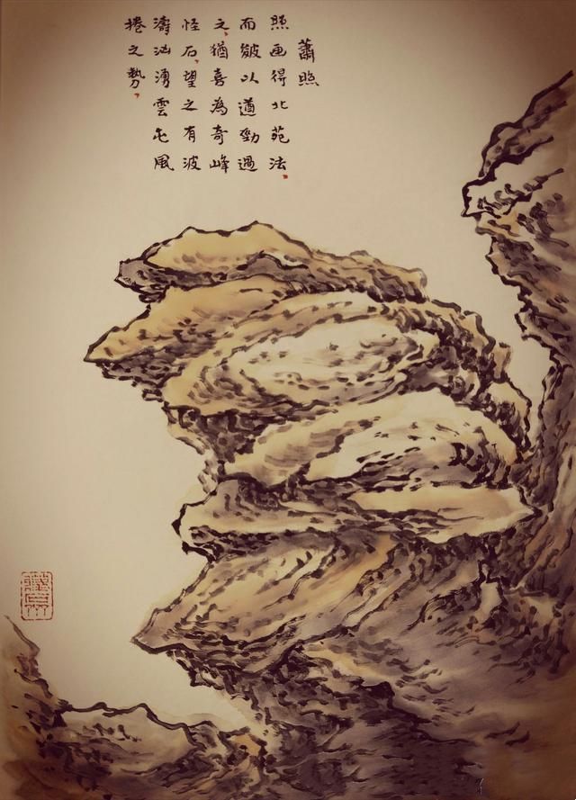 54幅对比图,讲解清前山水名家27种画山峦技法