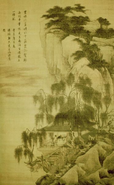 唐寅的《落霞孤鹜图》