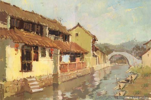 色彩风景水乡类――江南水乡步骤解析