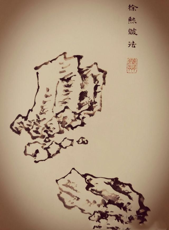 传统中国画画山石技法，48幅比对图外加2500字讲解