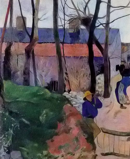 保罗・<a href=https://www.kuhw.com/e/tags/?tagname=%E4%BF%9D%E7%BD%97%C2%B7%E9%AB%98%E6%9B%B4 target=_blank class=infotextkey>高更</a>【普尔杜的房屋】作品-- 法国