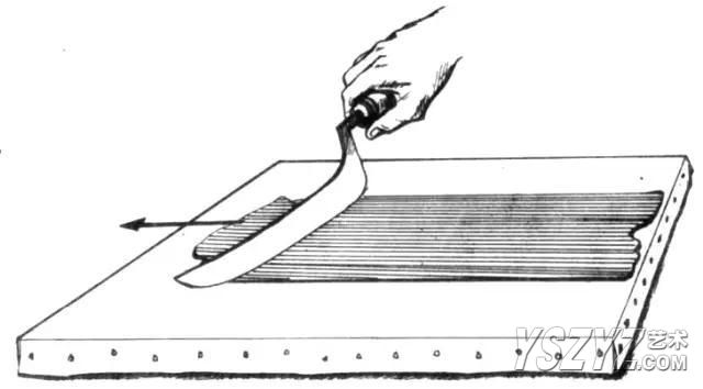 新布面如何刮胶底？