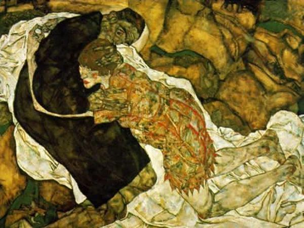 前1000幅世界名画-<a href=https://www.kuhw.com/e/tags/?tagname=%E5%9F%83%E8%B4%A1%C2%B7%E5%B8%AD%E5%8B%92 target=_blank class=infotextkey>席勒</a>《死神与少女》奥地利