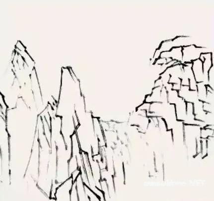 山水画技法——黄山石的画法举要（二）