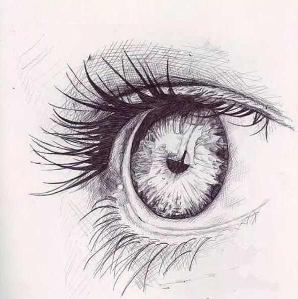 如何画好人物的眼睛,铅笔手绘画眼睛素描教程全解析,男女生眼睛的结构及素描速写画法步骤