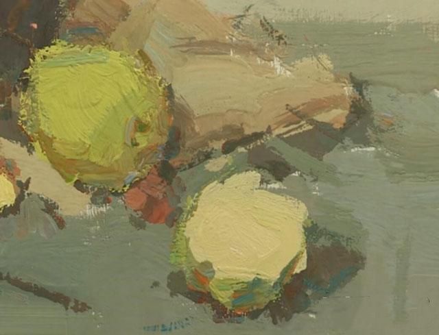 色彩静物水果暖色调的画法