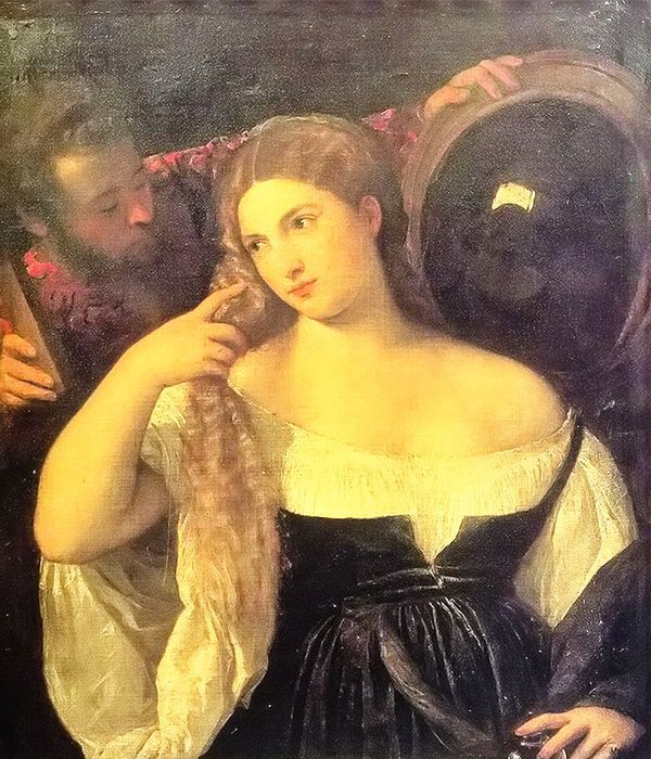 <a href=https://www.kuhw.com/e/tags/?tagid=1078 target=_blank class=infotextkey>提香</a>・韦切利奥【虚空派】作品--或《梳妆的妇人》- 意大利