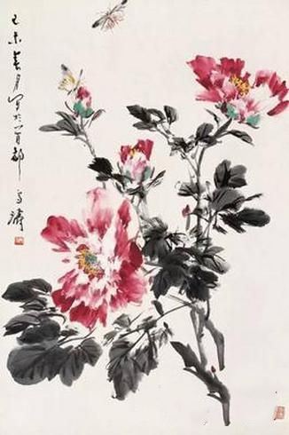 王雪涛牡丹画作欣赏