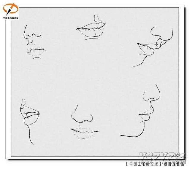工笔人物的画法详细步骤图解 现代工笔人物肤色脸部眼睛嘴唇的染法步骤