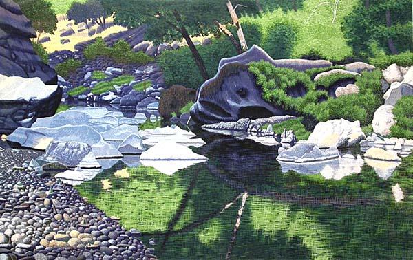 水印木刻风景版画：诗意浓郁、精妙绝伦