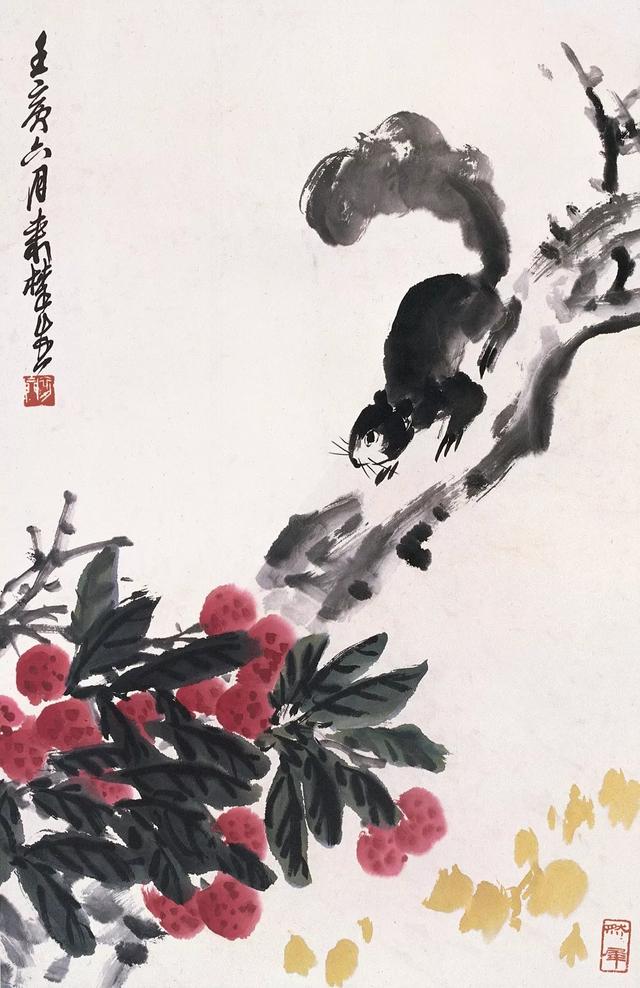 来楚生花鸟画作品欣赏