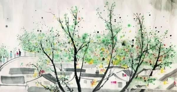 吴冠中笔下春天，怎么可以这么美！