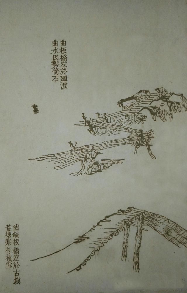 20张对比图,讲解山水画中31种画城门桥梁等技法