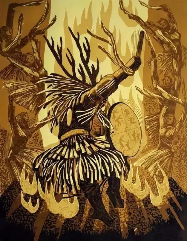 乌恩琪版画作品欣赏