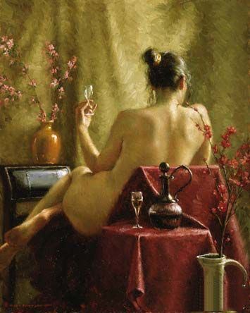 female nude painting, how to paint the female nude, free oil painting lesson