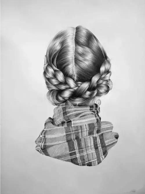 只需五步学会素描当中难画的头发