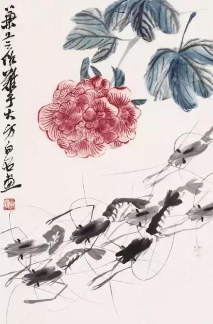 大师笔下芙蓉花，似美人初醉