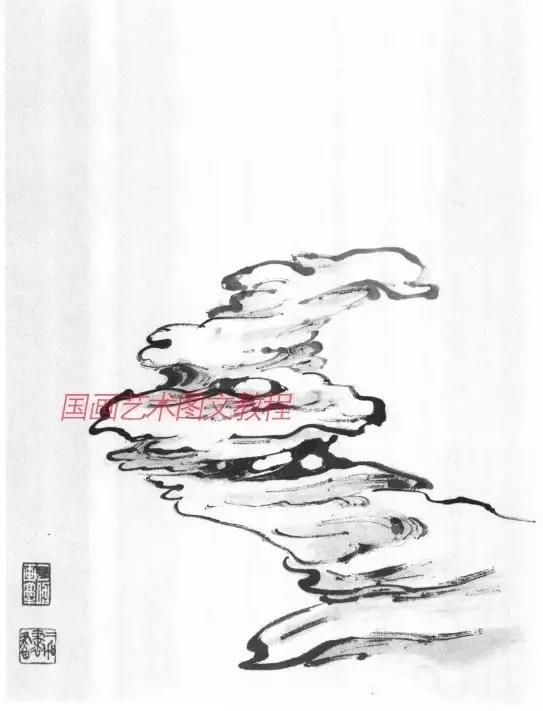 山水画基础技法,山水画基础教程,图文详解各种树的画法