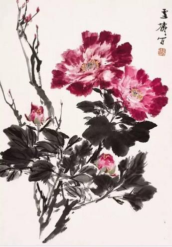 王雪涛牡丹画作欣赏