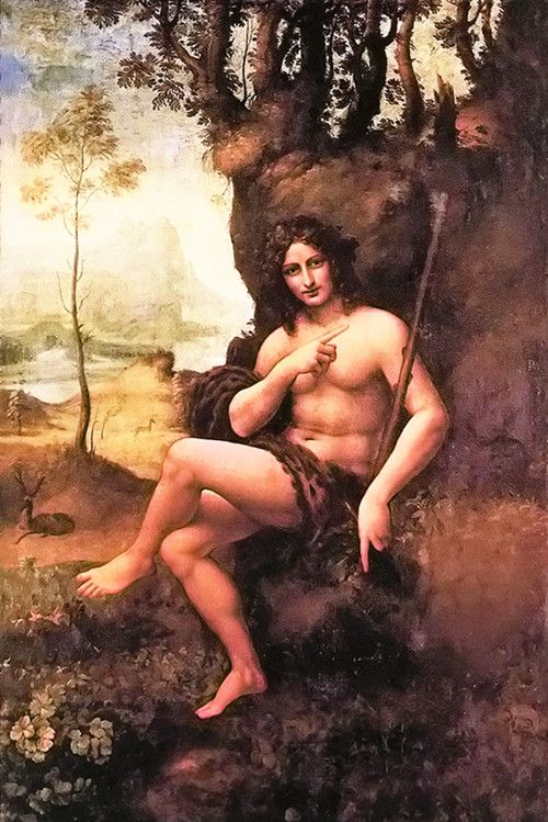 前1000幅世界名画-达芬奇【旷野中的圣约翰】作品-- 意大利