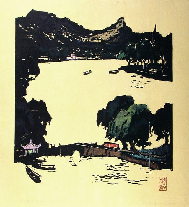 张漾兮版画作品欣赏