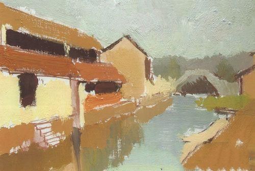 色彩风景水乡类――江南水乡步骤解析