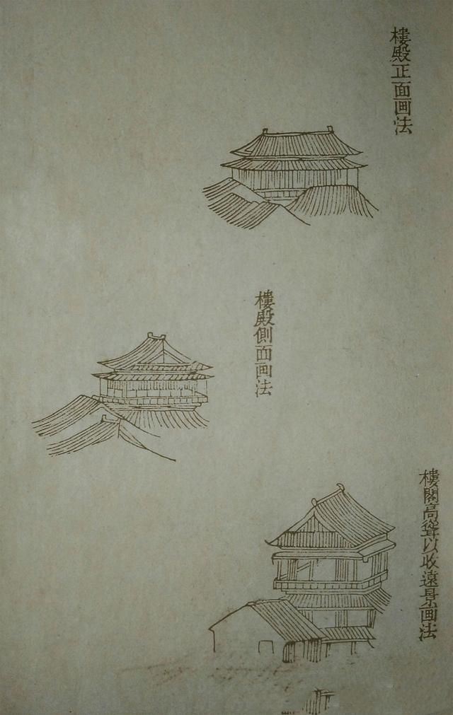 20张对比图，讲解山水画中28种画墙屋技法