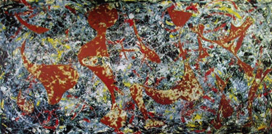 杰克逊・波洛克作品《网之外》