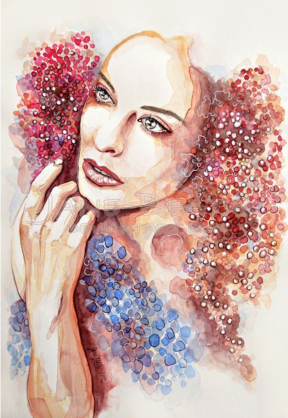 水彩肖像画作品02水彩写照