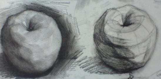 素描苹果画法解析步骤图 以苹果学素描