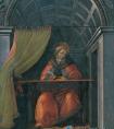 桑德罗·波提切利《正在学习的圣奥古斯丁》 波提切利油画-意大利