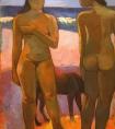 保罗・高更【大溪地海滩上的两裸女】作品-- 法国