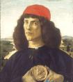 桑德罗·波提切利《持勋章的人》 波提切利油画作品-意大利