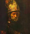 伦勃朗《戴金盔的人》 伦勃朗油画作品 荷兰
