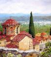 希腊画家Pantelis Zografo水彩画风景