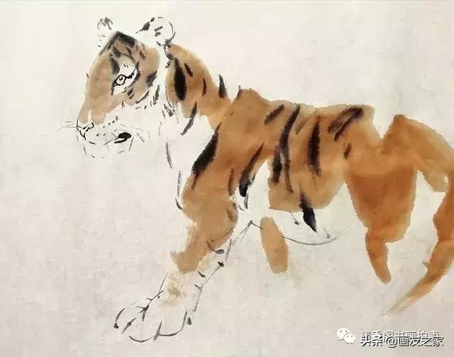 写意老虎画法步骤