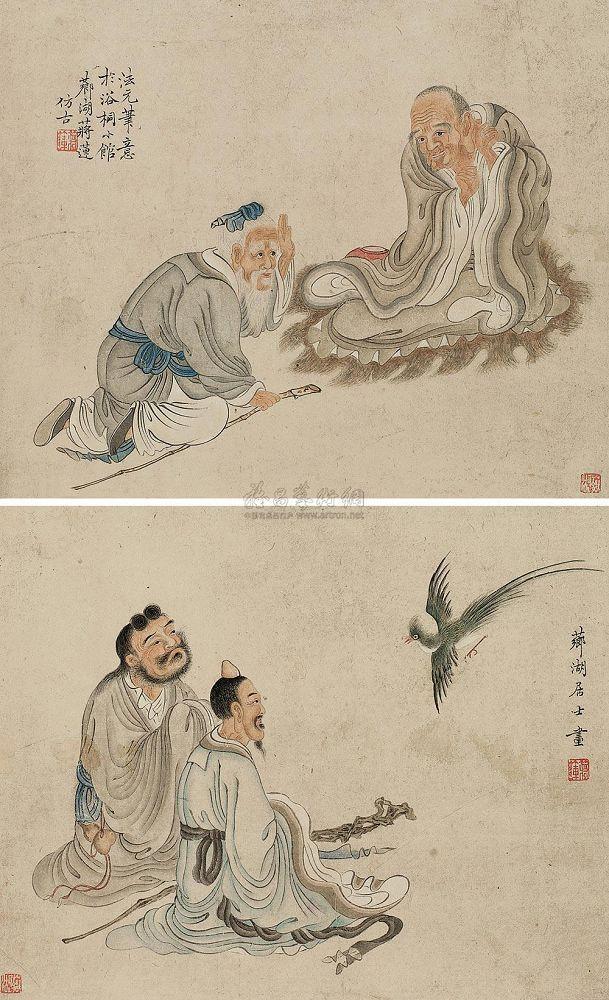 清代名家蒋莲人物画作品欣赏