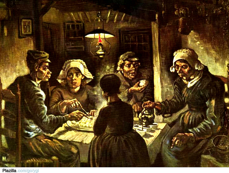 文森特·梵高(Vincent van Gogh)作品《吃土豆的人》