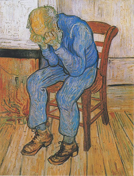 文森特·梵高（Vincent van Gogh）作品《在永恒之门》高清下载