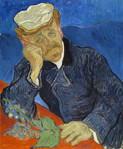文森特·梵高（Vincent van Gogh）作品《加谢医生的肖像》高清下载