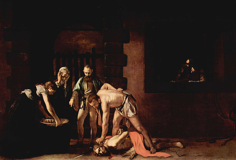 意大利艺术家卡拉瓦乔（Michelangelo Merisi da Caravaggio）作品《被斩首的圣施洗者约翰》高清下载
