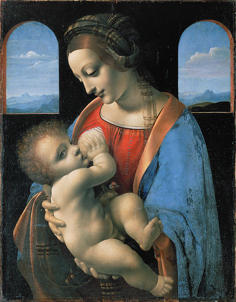前1000幅世界名画-达·芬奇（Leonardo da Vinci）作品《哺乳圣母》